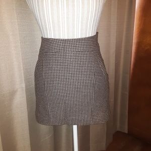 The Limited Houndstooth Mini Skirt